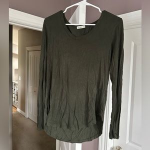 Cotton On dark green long sleeve - size small